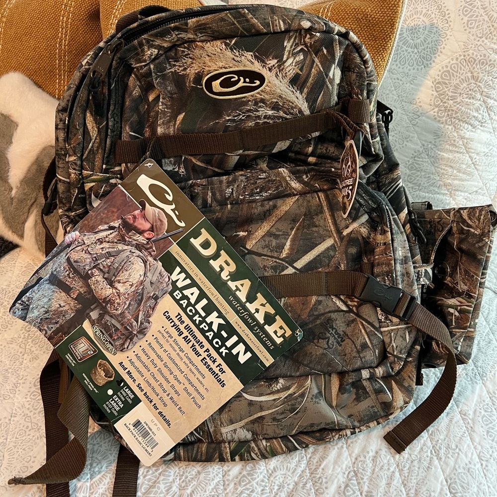 Drake Men's Forest Camouflage Walk-In Backpack